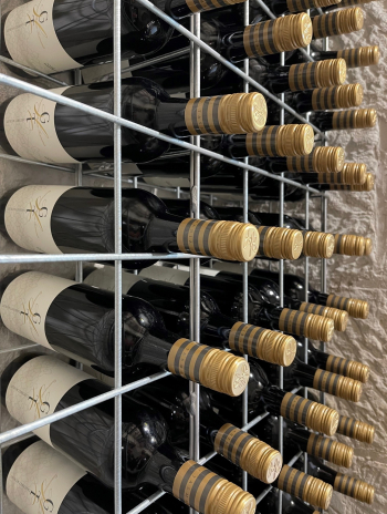 Wine in rack