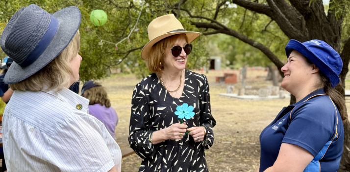 Her Excellency at the Girl Guide Annual Camp